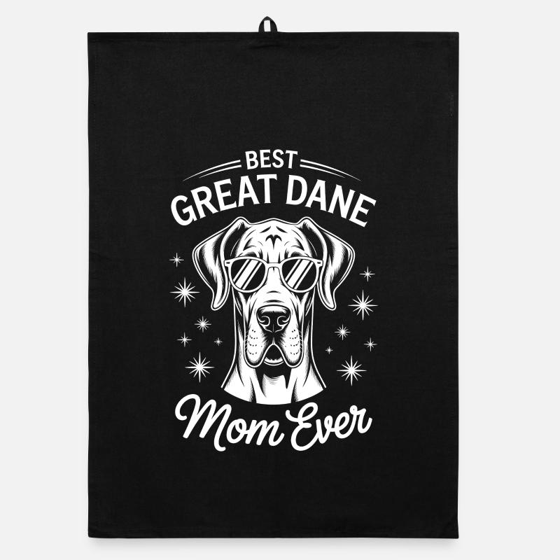 Great Dane Saying Funny Great Dane Gift Organic dish towel