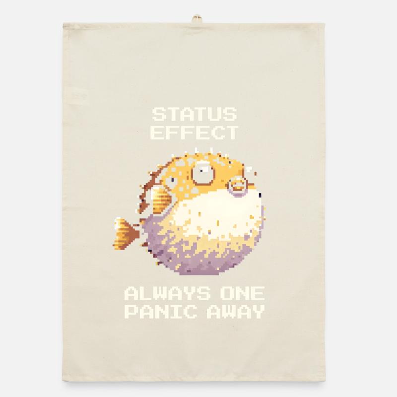 Statuseffekt: nur einen Panikschub entfernt | RPG Organic Geschirrtuch