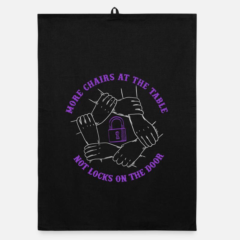 Menschlichkeit Equality More Chains On The Table Organic Geschirrtuch