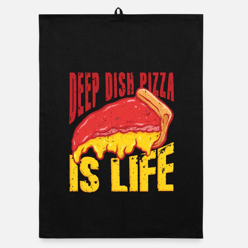 Deep Dish Pizza Is Life Chicargo Organic dish towel