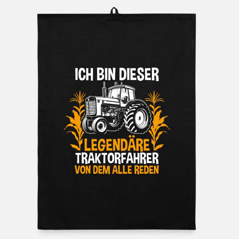 Farmer Farm Farmer Farmer Tractor Organic dish towel