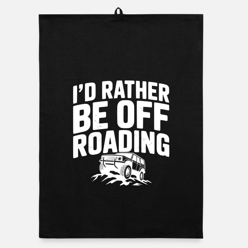 I’d Rather be Off Roading Organic dish towel