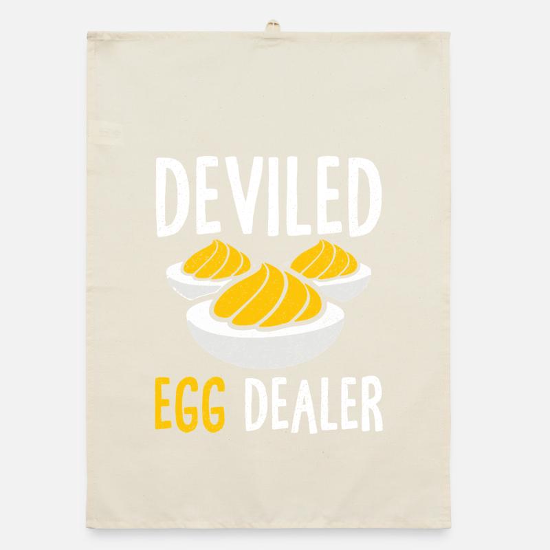 Stuffed Eggs Deviled Eggs Thanskgiving Organic dish towel