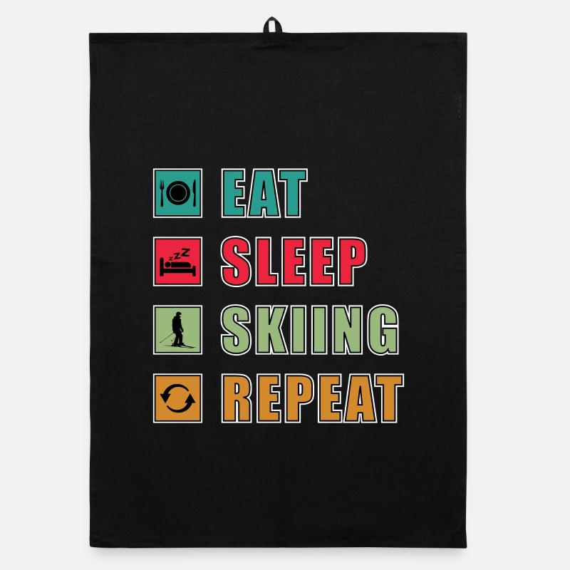 Manger Dormir Répéter le ski Torchon bio