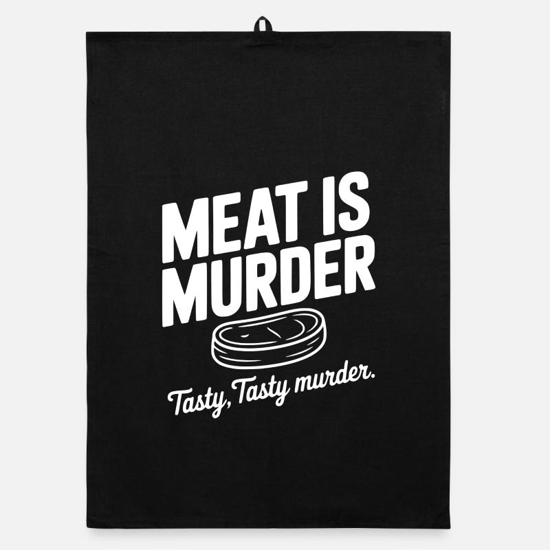 Fleisch ist Mord Schmackhaft Lecker Mord Organic Geschirrtuch