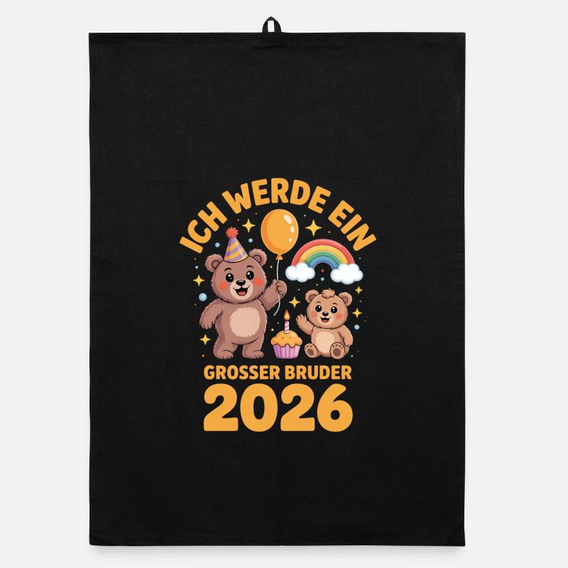 I'm going to be a big brother 2026 bear Organic dish towel