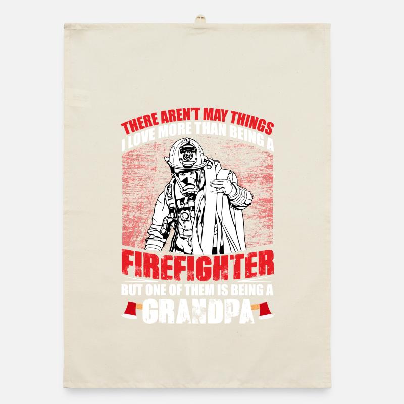 Papy des pompiers Torchon bio
