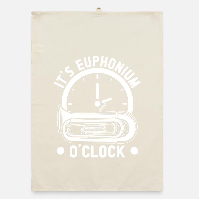Bariton Player It´s O´Clock Euphonium Organic Geschirrtuch