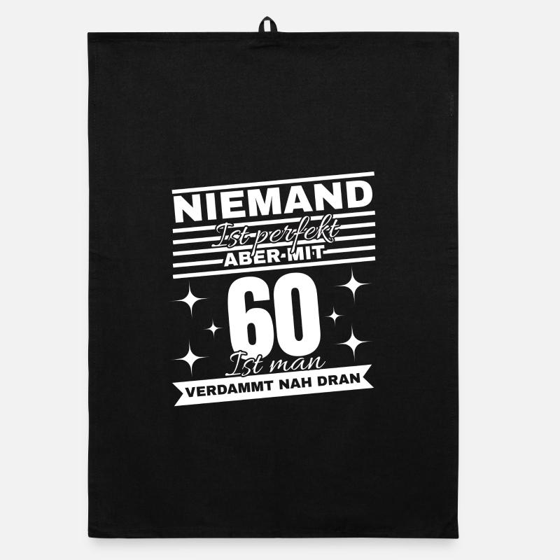 60e anniversaire Dire chemise Torchon bio