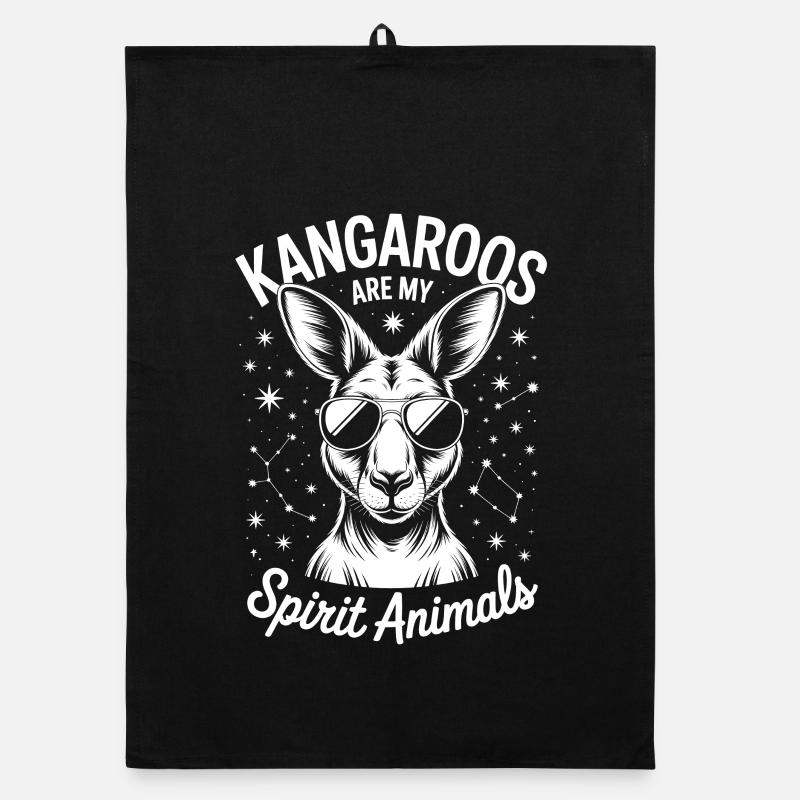Kangaroo Saying Kangaroo Funny Kangaroo Gift Organic dish towel