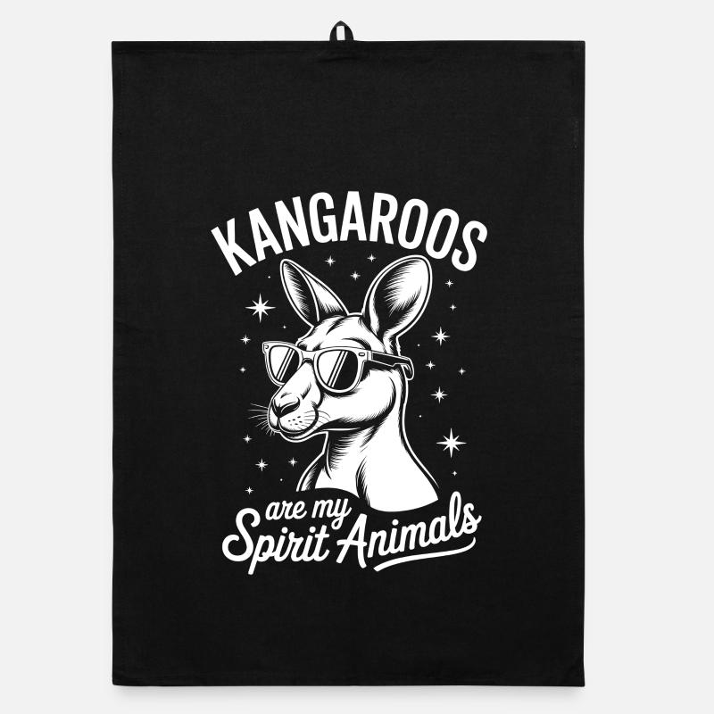 Kangaroo Spruch Kangaroos Lustige Kangaroo Geschen Organic Geschirrtuch