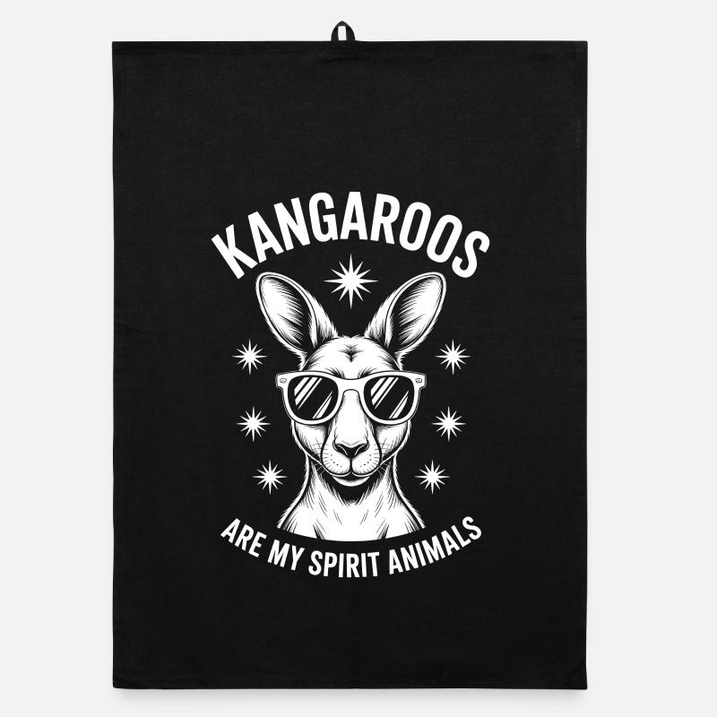 Kangaroo Spruch Kangaroo Lustige Kangaroo Geschenk Organic Geschirrtuch