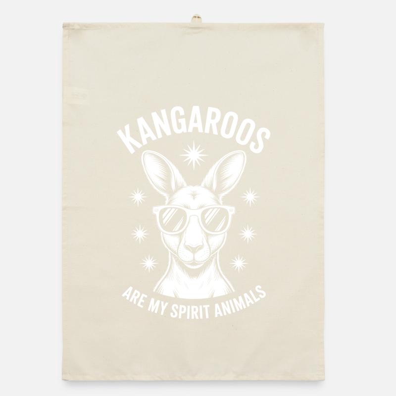 Kangaroo Spruch Kangaroo Lustige Kangaroo Geschenk Organic Geschirrtuch