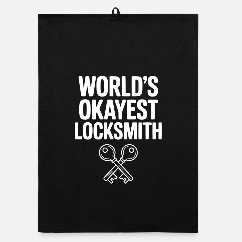 World’s Okayest Locksmith Organic dish towel