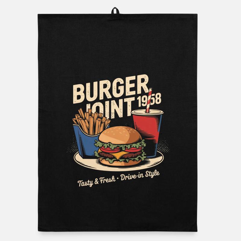Publicité pour un dîner vintage Torchon bio