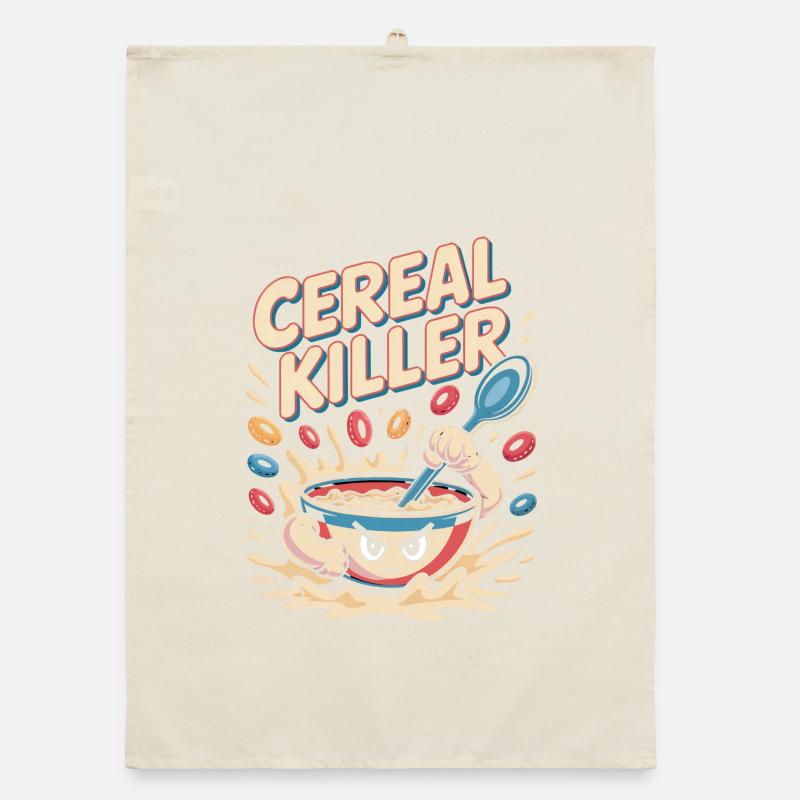 Retro Breakfast Organic dish towel