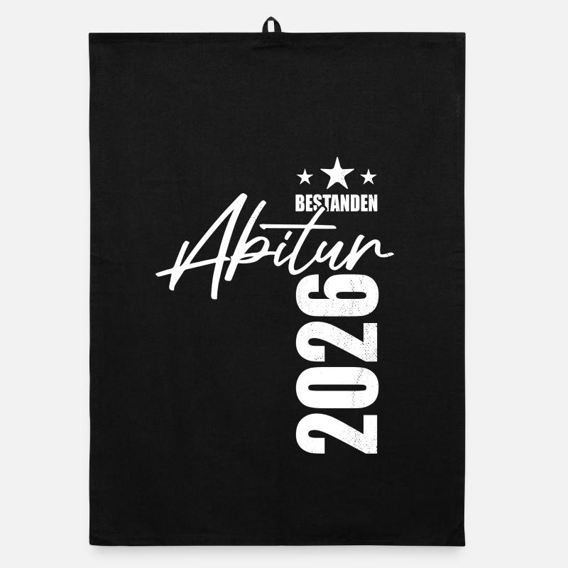 Abitur passed in 2026 - exam - success Organic dish towel