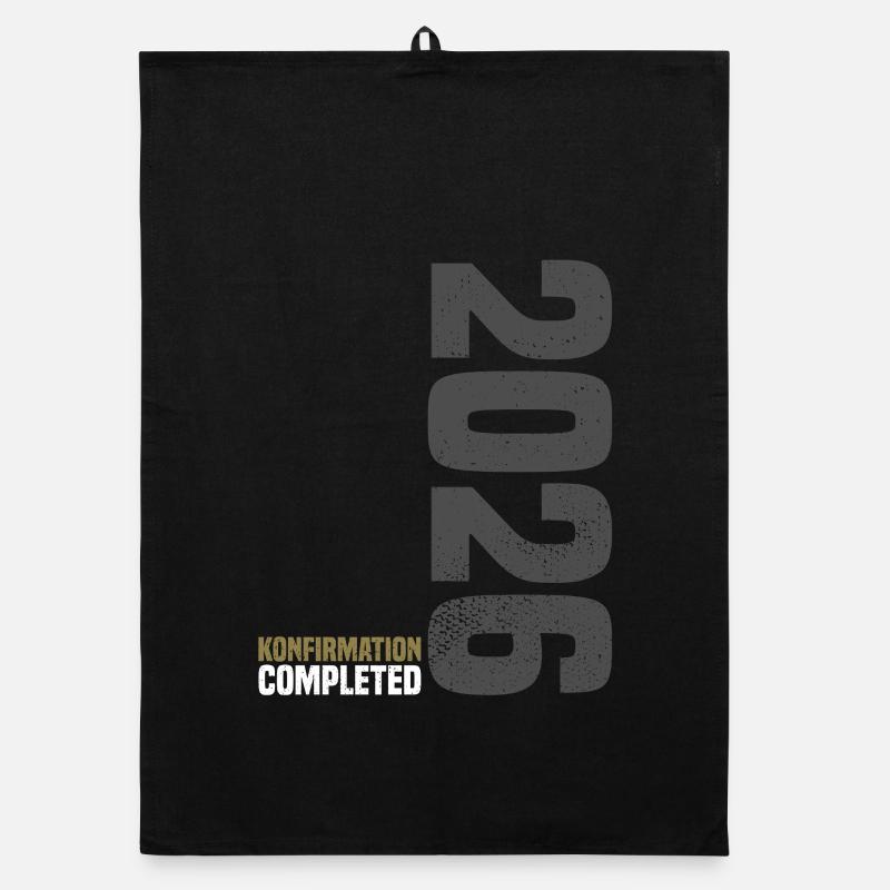 Glückwunsch Konfirmation 2026 Organic Geschirrtuch