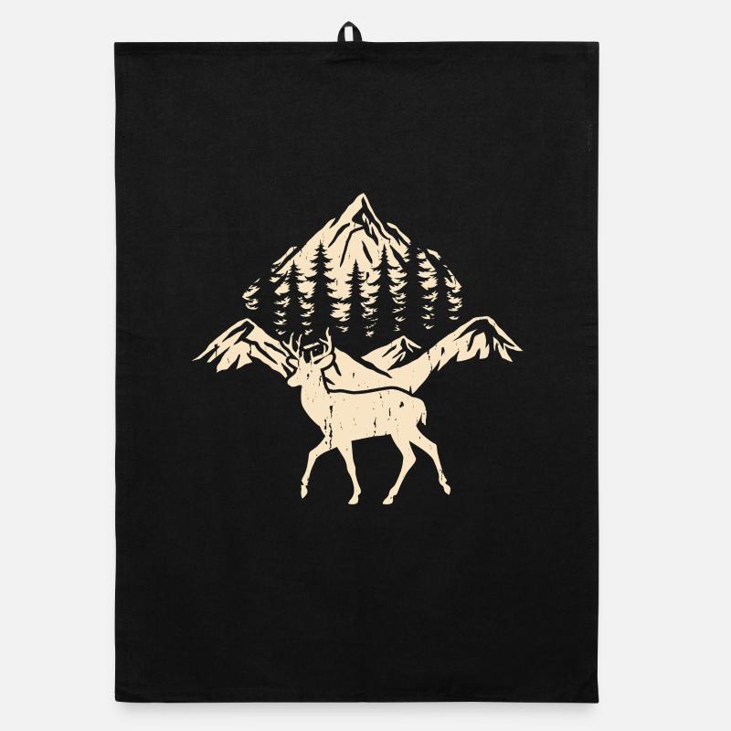 Wandern Wanderer Bergsteiger Geschenk Organic Geschirrtuch
