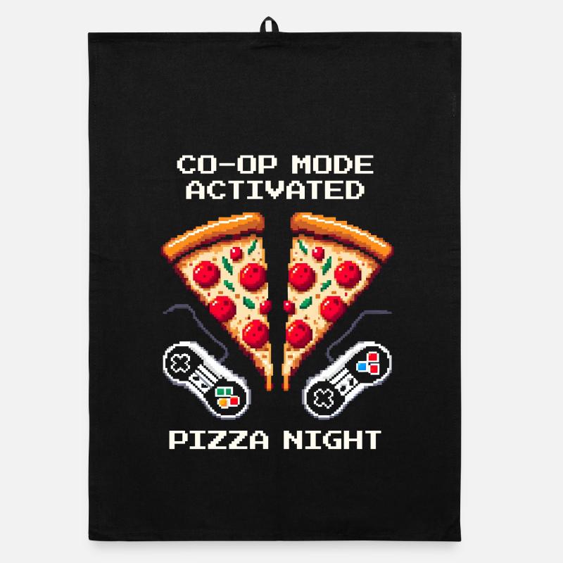 Coop activé : Soirée pizza | Jeux multijoueurs Torchon bio