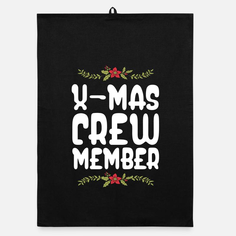 X-Mas Crew Mitglied Organic Geschirrtuch