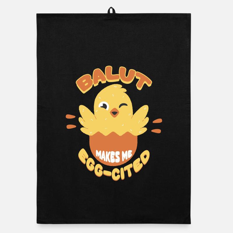 Balut Makes Me Egg-Cited Phillippinen Organic Geschirrtuch