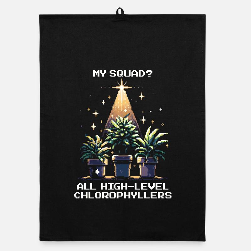 High-Level Chlorophyllers | Pflanzen Squad Spruch Organic Geschirrtuch