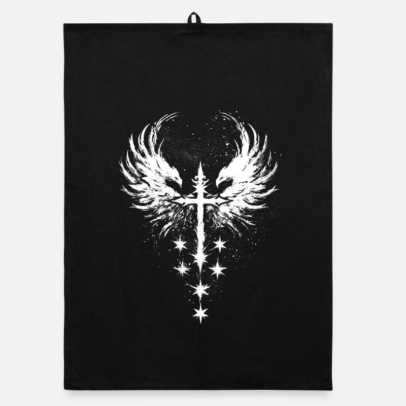 Gothique gothique Emo Croix Torchon bio