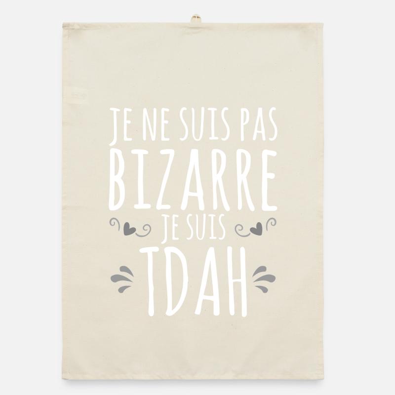 I am ADHD - Hyperactive Impulsive Hyperactivity Organic dish towel