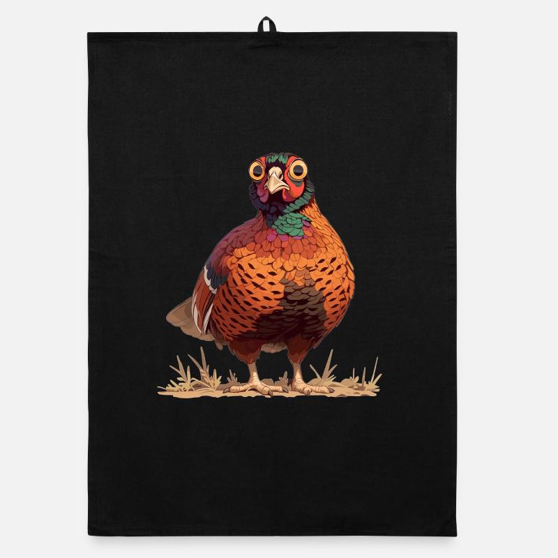 Pheasants Pheasant Organic dish towel