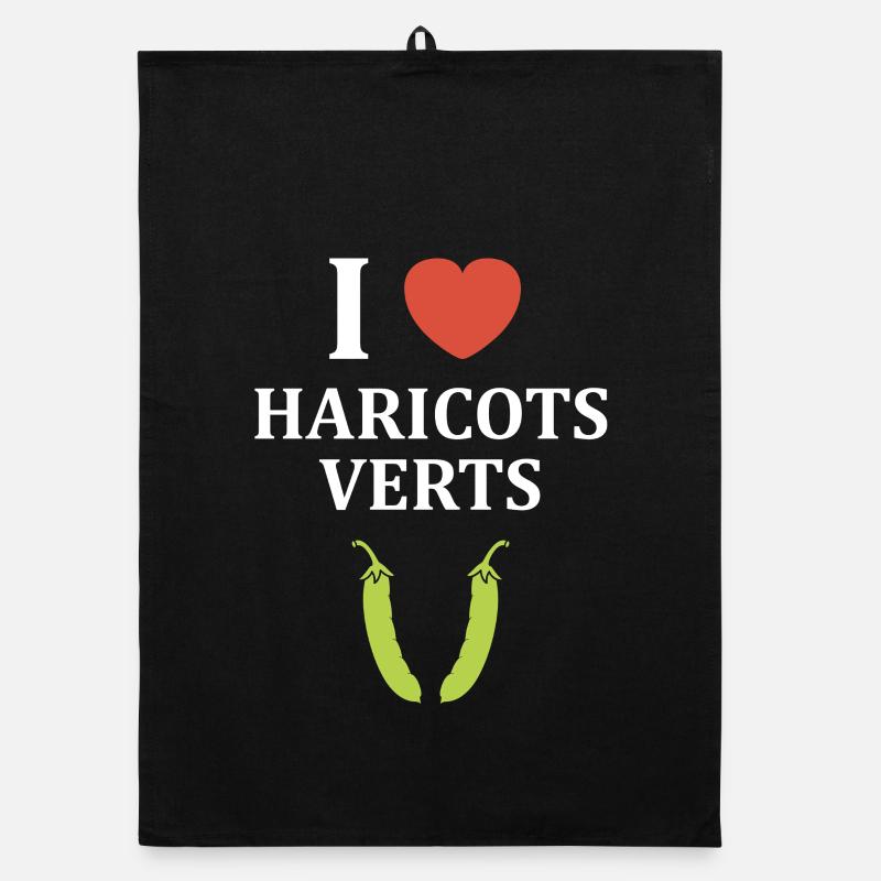 French bean Organic dish towel