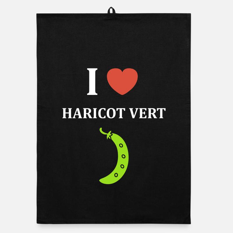 French bean Organic dish towel