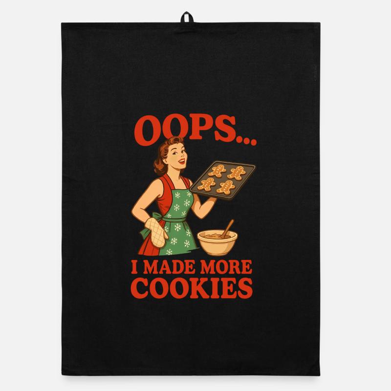 Oops I Made More Cookies Organic dish towel