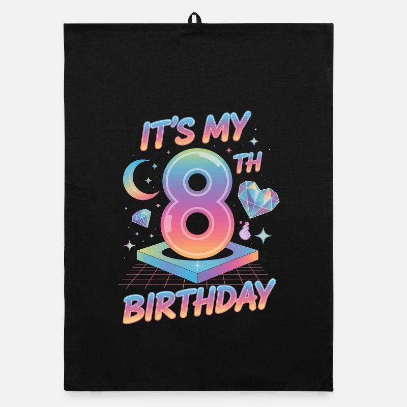 C’est mon 8e anniversaire K-pop Esthétique Torchon bio