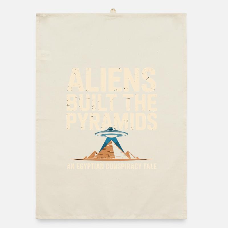 Les extraterrestres ont construit les pyramides : une pyramide égyptienne Torchon bio