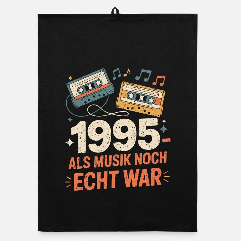 1995 Als Musik Noch Echt War Organic Geschirrtuch