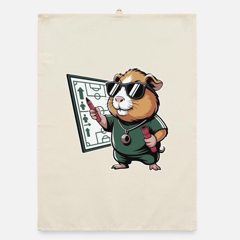Hamster Coach with Schedule Organic dish towel