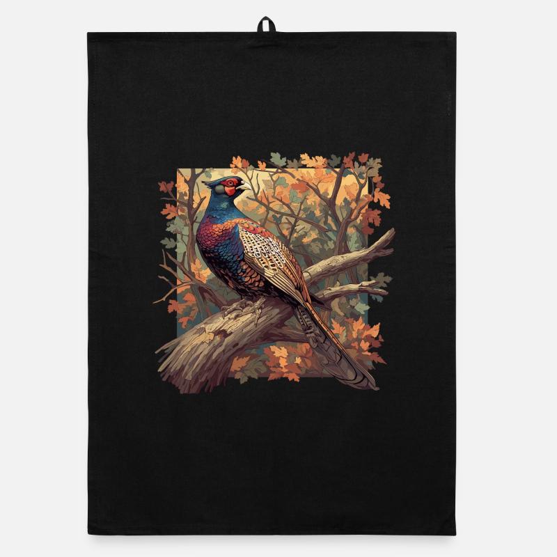 Pheasants Pheasant Organic dish towel