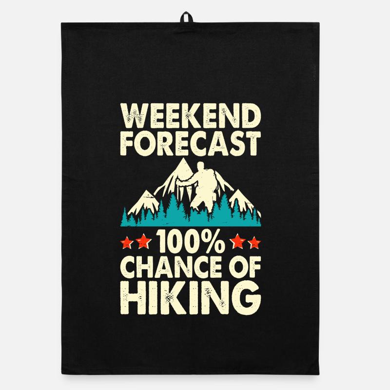 Wandern Wanderer Bergsteiger Geschenk Organic Geschirrtuch