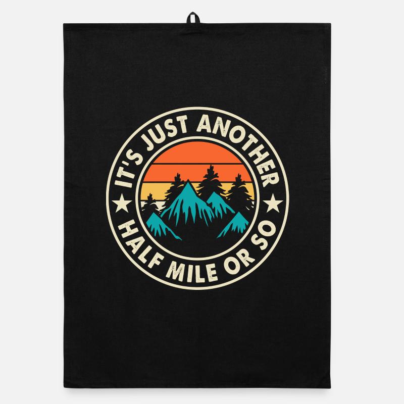 Wandern Wanderer Bergsteiger Geschenk Organic Geschirrtuch