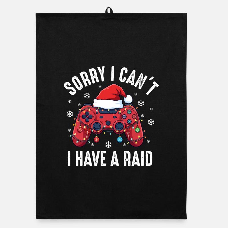 Sorry I Can't I Have A Raid RPG Gaming Gamer Organic Geschirrtuch