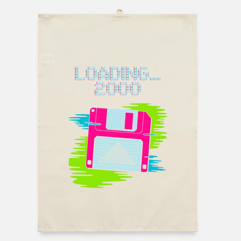 Floppy Nostalgia 2000 Organic dish towel