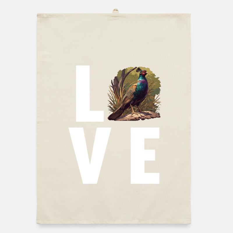 Pheasants Pheasant Organic dish towel
