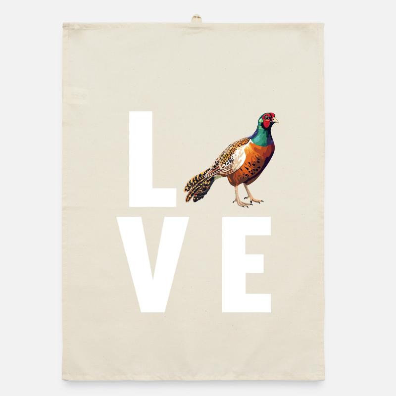 Pheasants Pheasant Organic dish towel