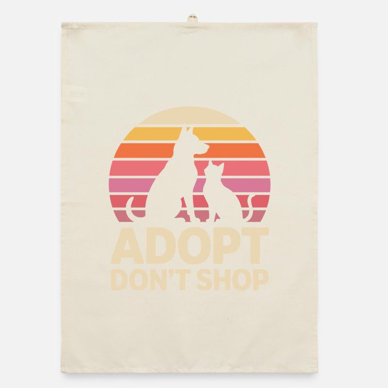 Adopt Don't Shop: Tierliebe Statement Organic Geschirrtuch