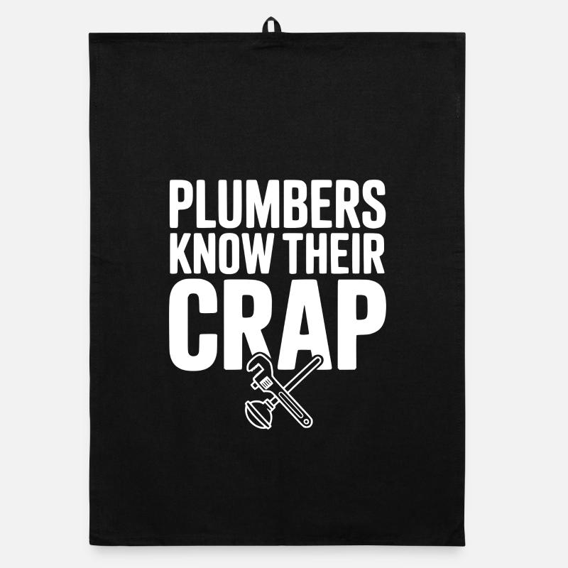 Plumbers Know Their Crap Organic dish towel