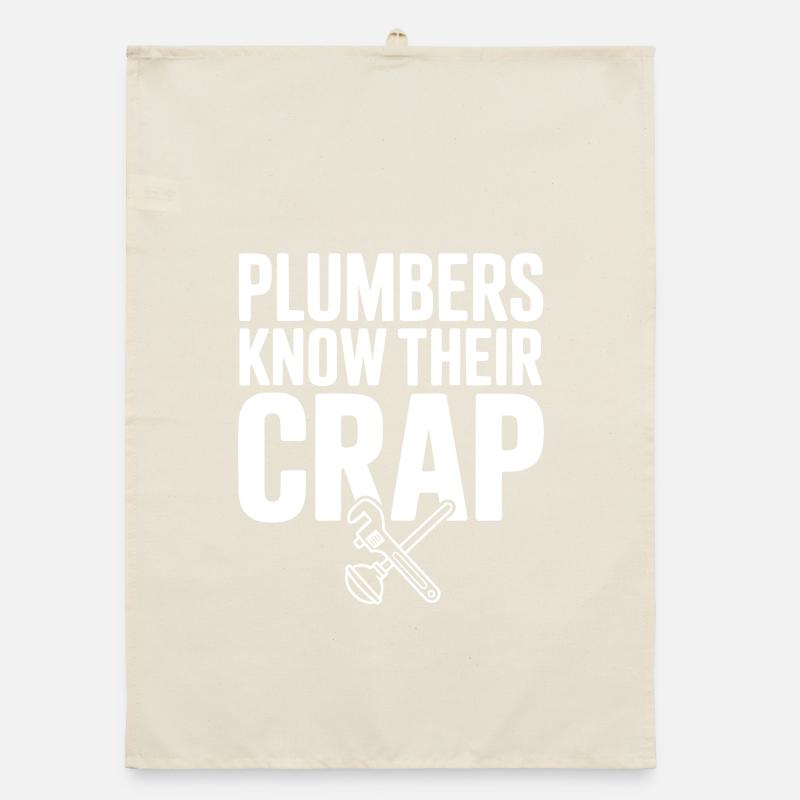 Plumbers Know Their Crap Organic dish towel