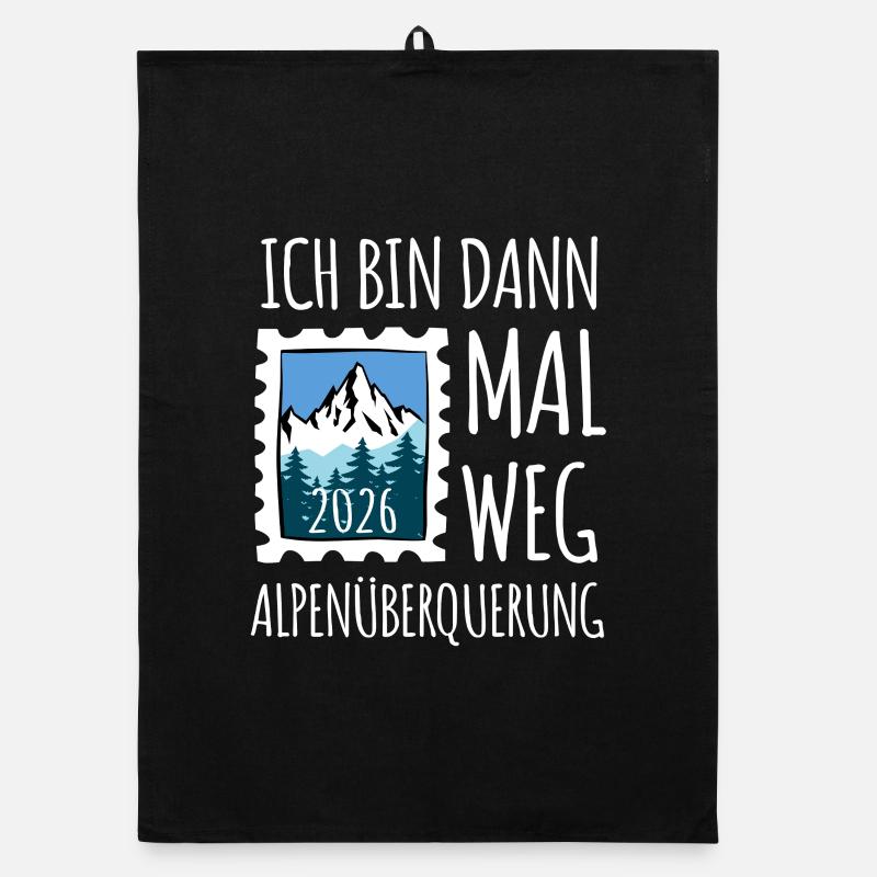 Alpen Überquerung 2026 - Wandern Organic Geschirrtuch