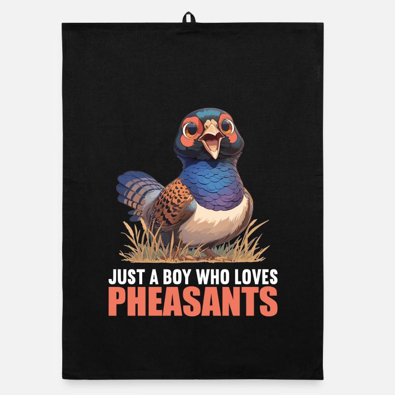 Pheasants Pheasant Organic dish towel