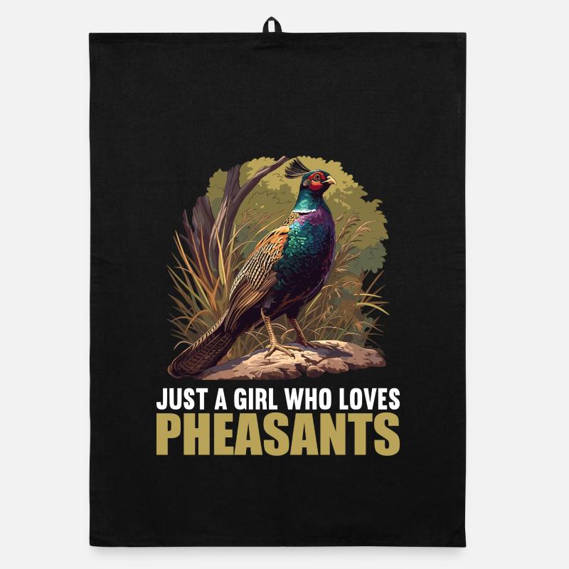 Pheasants Pheasant Organic dish towel